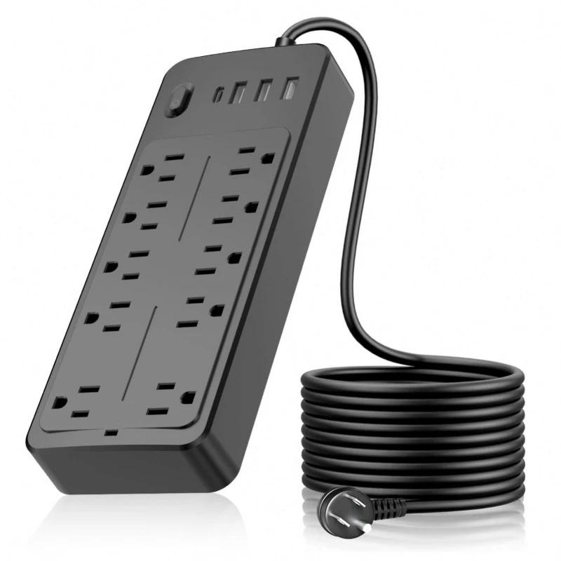 10 stikkontakter Us Plug Power Strip