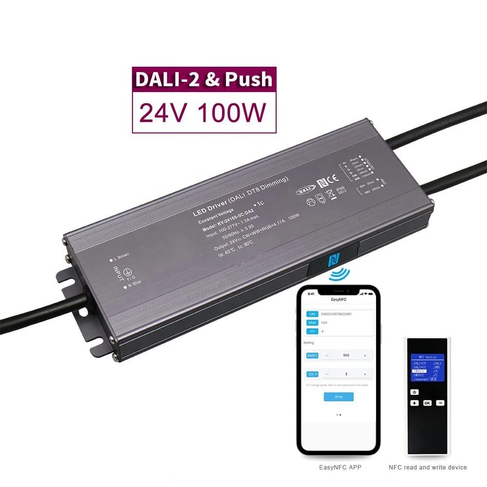 100W DALI Constant Voltage CCT-dæmpende LED-driver
