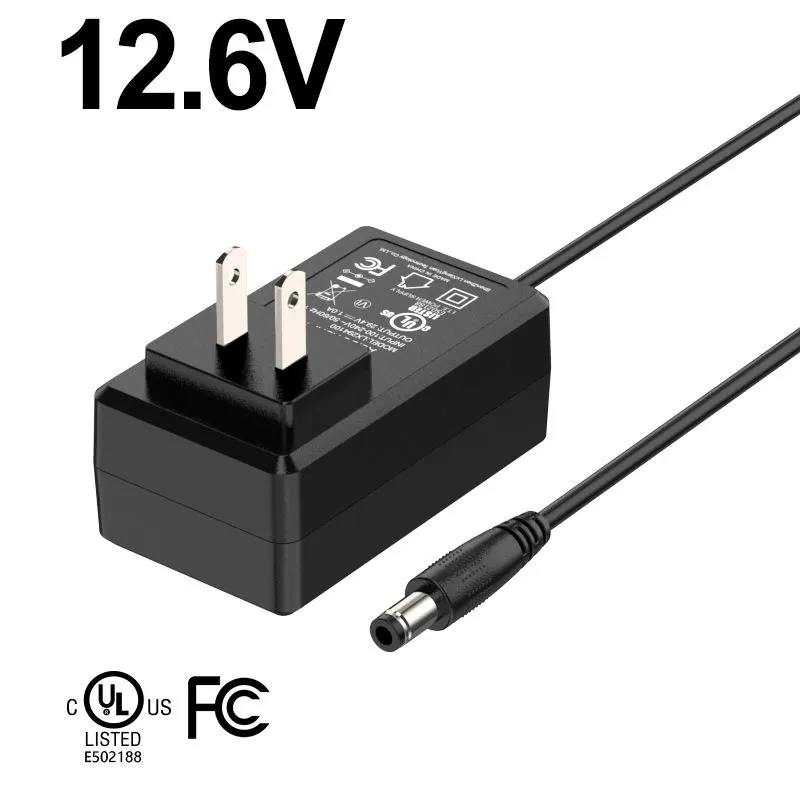 12,6v 2A vægmonteret elektrisk scooter strømforsyningsadapter