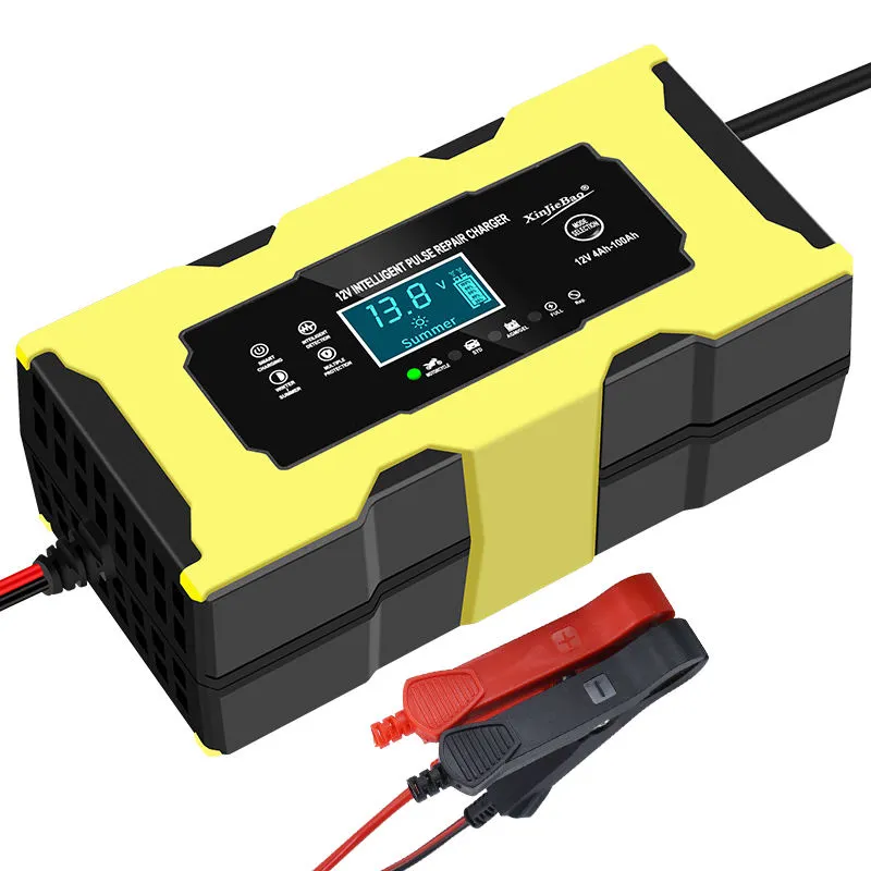 12V 6A Fuld Intelligent Automatisk Reparation Motorcykel Batterioplader