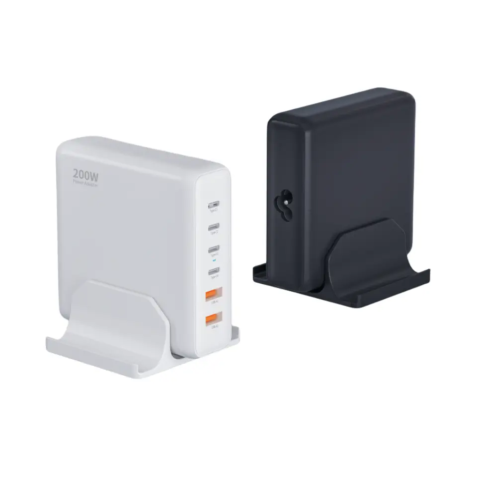 200W Desktop PD-oplader med 6 Type C-porte