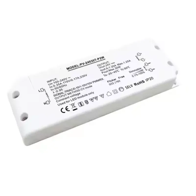 Hvorfor er 30W konstant spænding Triac-dæmpende LED-driver det optimale valg til moderne belysningsløsninger