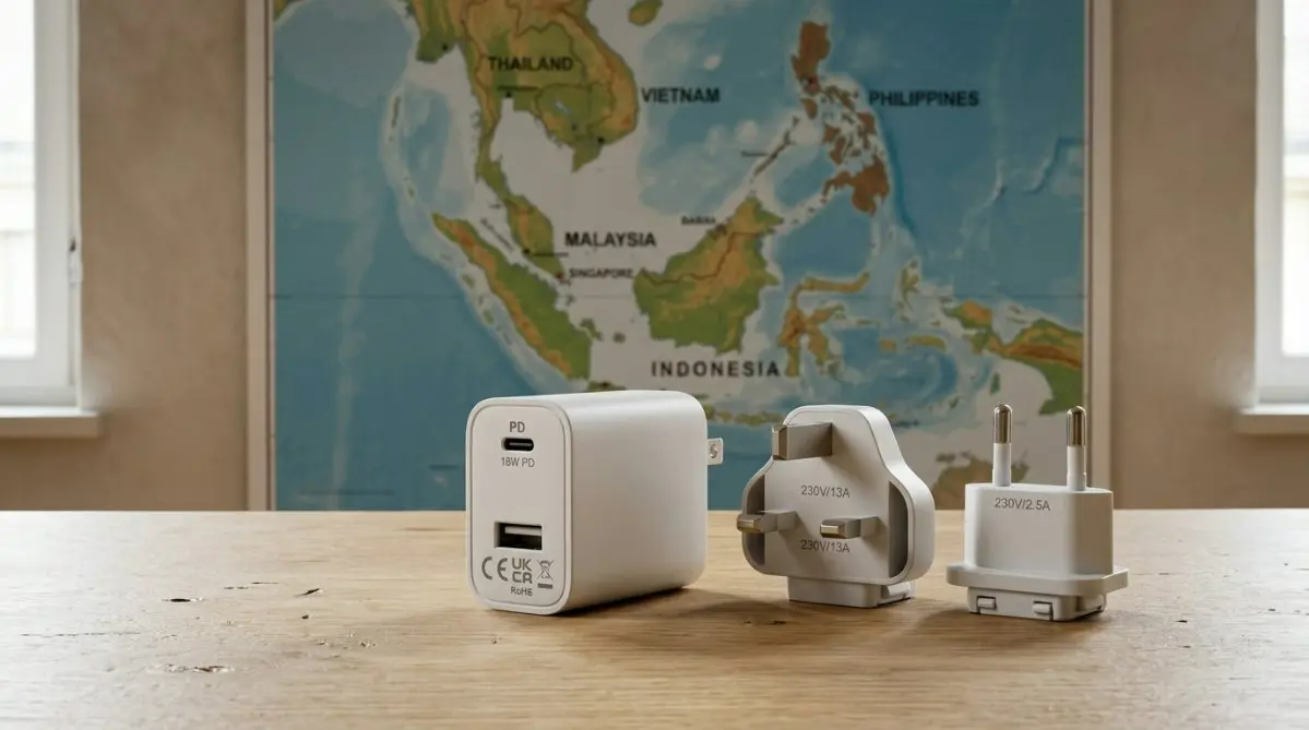 Premium-strømadaptere til Kina-fabrikken: 2026 ASEAN-overholdelse og B2B Sourcing Guide