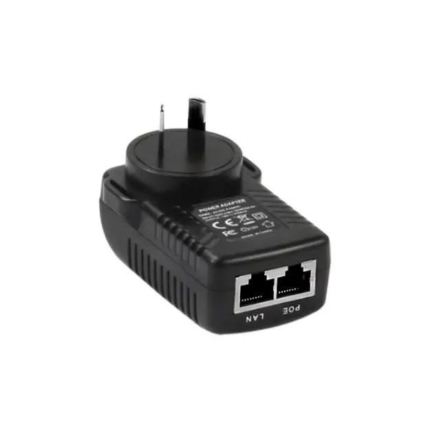24V 1A POE-vægadapter Dual Port POE-injektor