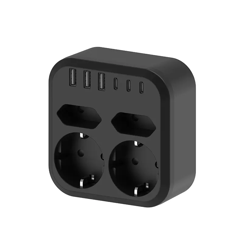4 forretninger EU Wall Power Strip