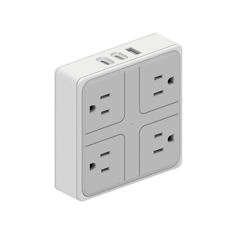 4 forretninger US Wall Power Strip