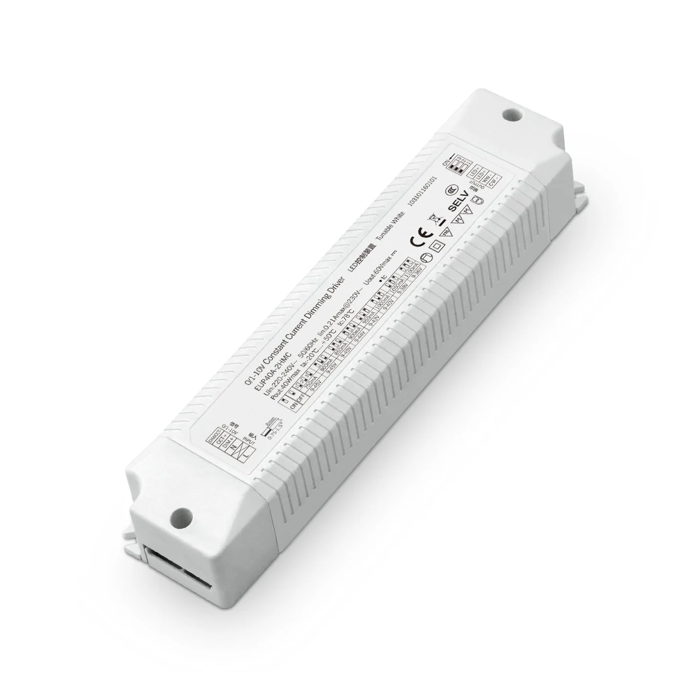 40W 0-10V konstant strøm CCT dæmpbar LED-driver