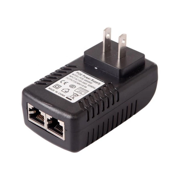 48V 0,5A vægstik POE Injector Ethernet Adapter