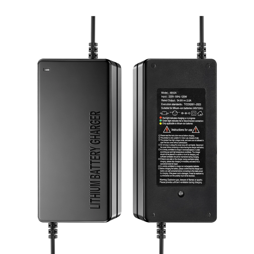 48V 120W lithium batterioplader
