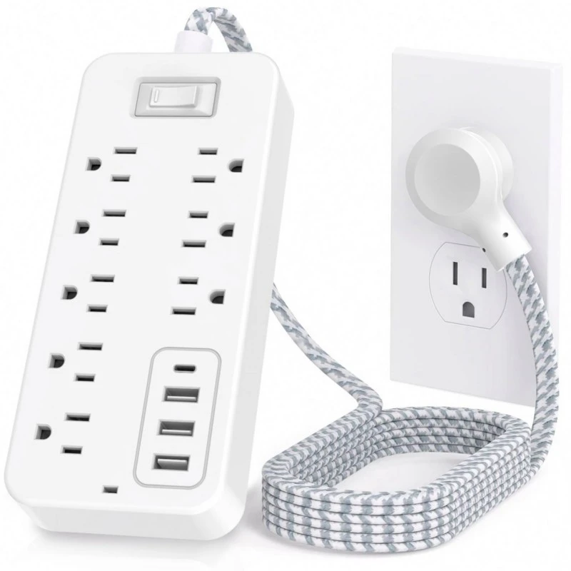 8 stikkontakter Us Plug Power Strip