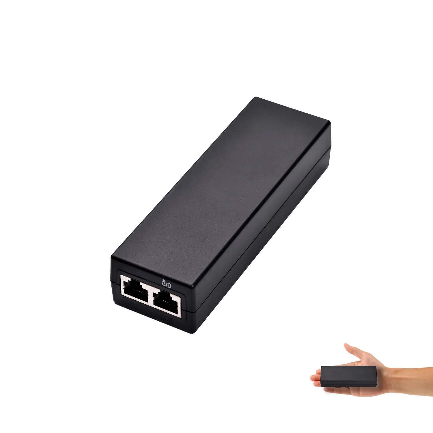 802.3afat 48V 30W 1000Mbps Gigabit Ethernet PoE-injektor